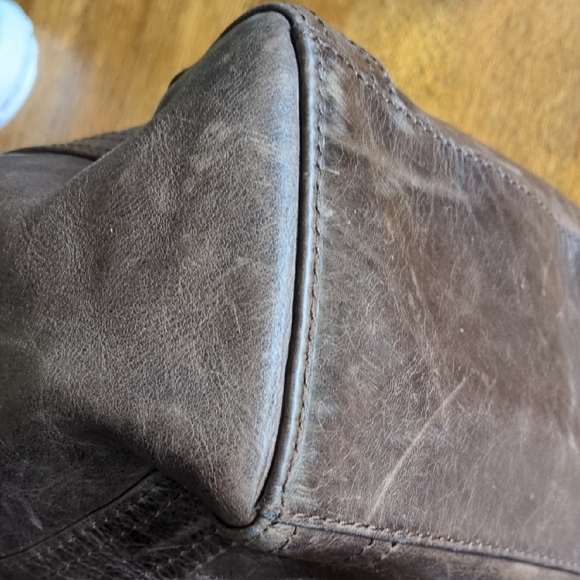 Frye Brown Leather Tote - Picture 6 of 8